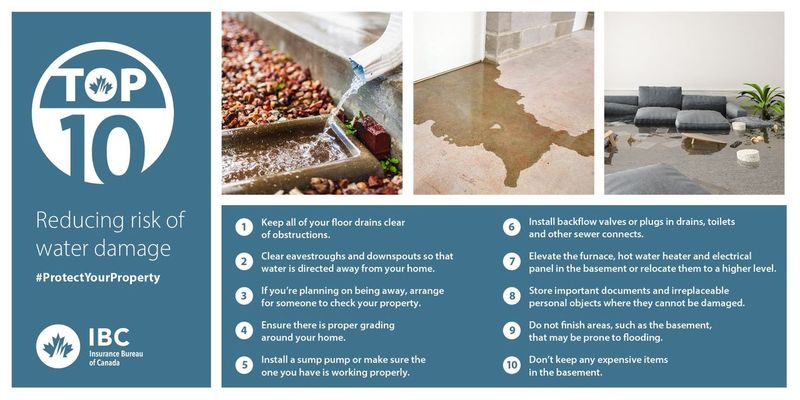 Spring showers are here. Check out these Top 10 ways to help #ProtectYourProperty from water damage. #FloodPreparedness