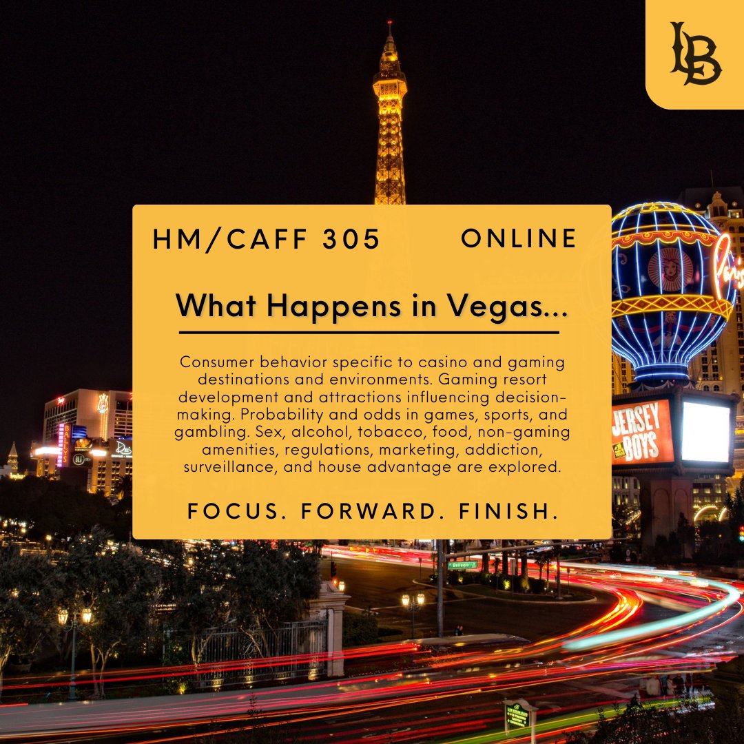 What Happens in Vegas...is learned about in the classroom! Enroll in CAFF 305 today to learn about consumer behavior in Las Vegas. 💸🎰🎲
#gobeach #csulb #summersessions