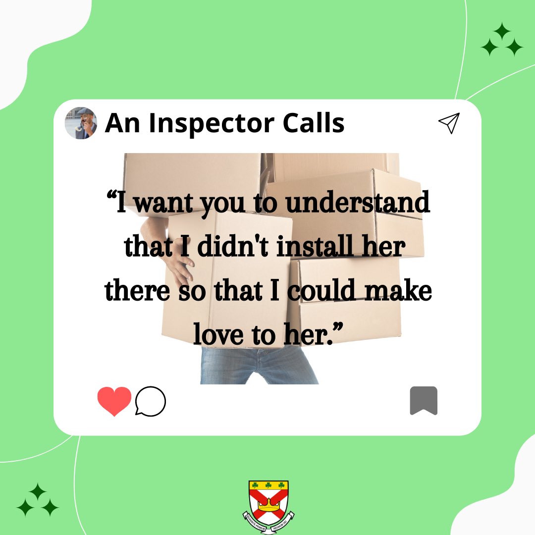 ✨💚🕵🏼‍♂️AN INSPECTOR CALLS🕵🏼‍♂️💚✨ Here’s today’s English quote of the day! Could you complete this quote as part of your quotation explosions? #stpatsfam #npcat #quoteoftheday