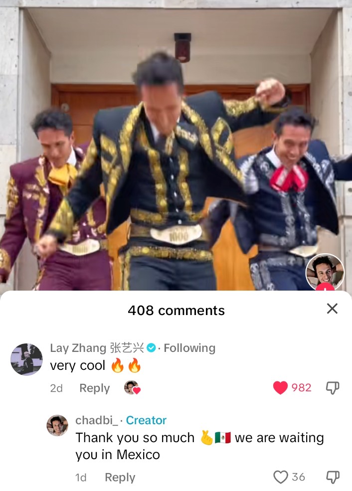 cheesescallop's tweet photo. 20240422 #DouyinLayZhang #DouyinPsychic #YixingDYComment
@layzhang reposted this video and left a comment: "very cool ๐ฅ๐ฅ"
Cr. chadbi_ https://t.co/dZvqic54Ch