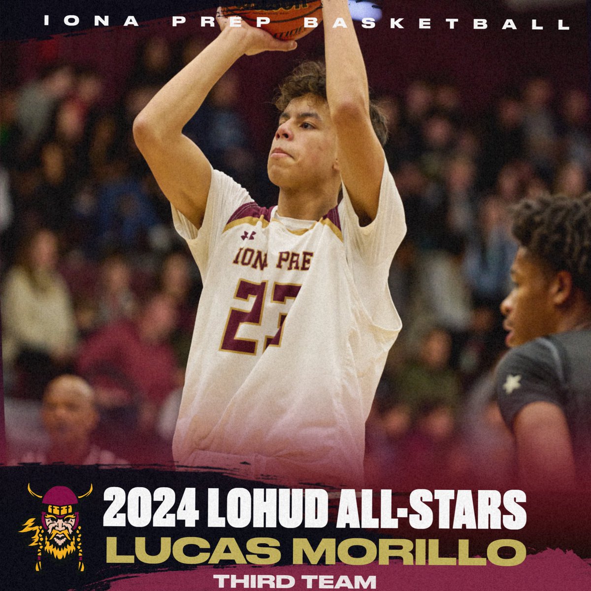 Congrats to Luca Morillo, Johnny Keenan & Dillon Callahan @IonaPrepBBall for being named to the @lohudsports all-star list. #GoGaels🏀