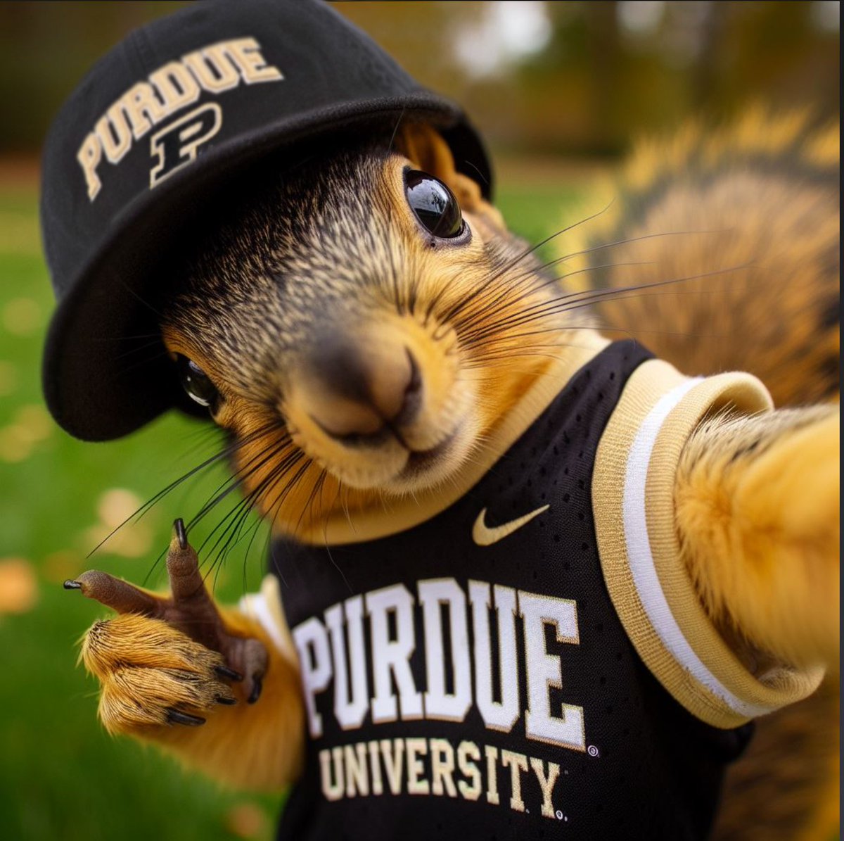 The squirrels at #Purdue wanted to participate in #PurdueDayofGiving and show their Boilermaker pride! 🐿️🚂🆙 #PurdueStudentLife