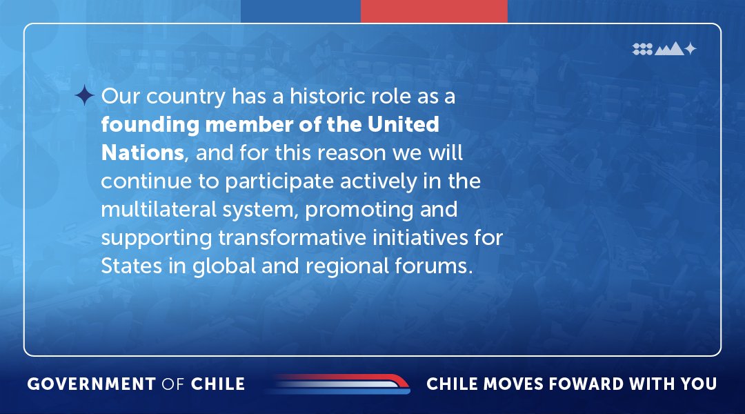 On the International Day of Multilateralism and Diplomacy for Peace, we highlight these tools as pillars of our foreign policy. Our country reaffirms its commitment to these principles, which we will continue to strengthen for the benefit of all Chileans. 🇨🇱🌎