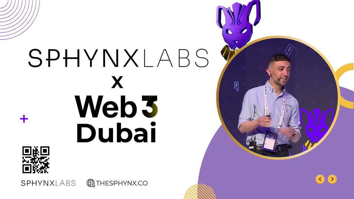 Get ready for Web3 Dubai next week! 🚀 Join us and discover more about Sphynx Labs from April 30 to May 1, 2024. 

Don't miss out on this unforgettable event! 🔮🧪