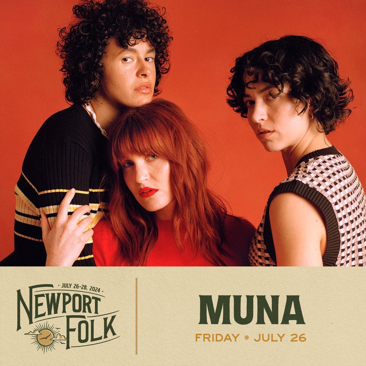 Life’s so fun! Life’s so fun! ✨ @whereisMUNA is joining our Friday lineup this summer. For their Artist Give, the band asked @newportfestsorg to provide a grant to Silverlake Conservatory of Music, a nonprofit music school in Los Angeles.