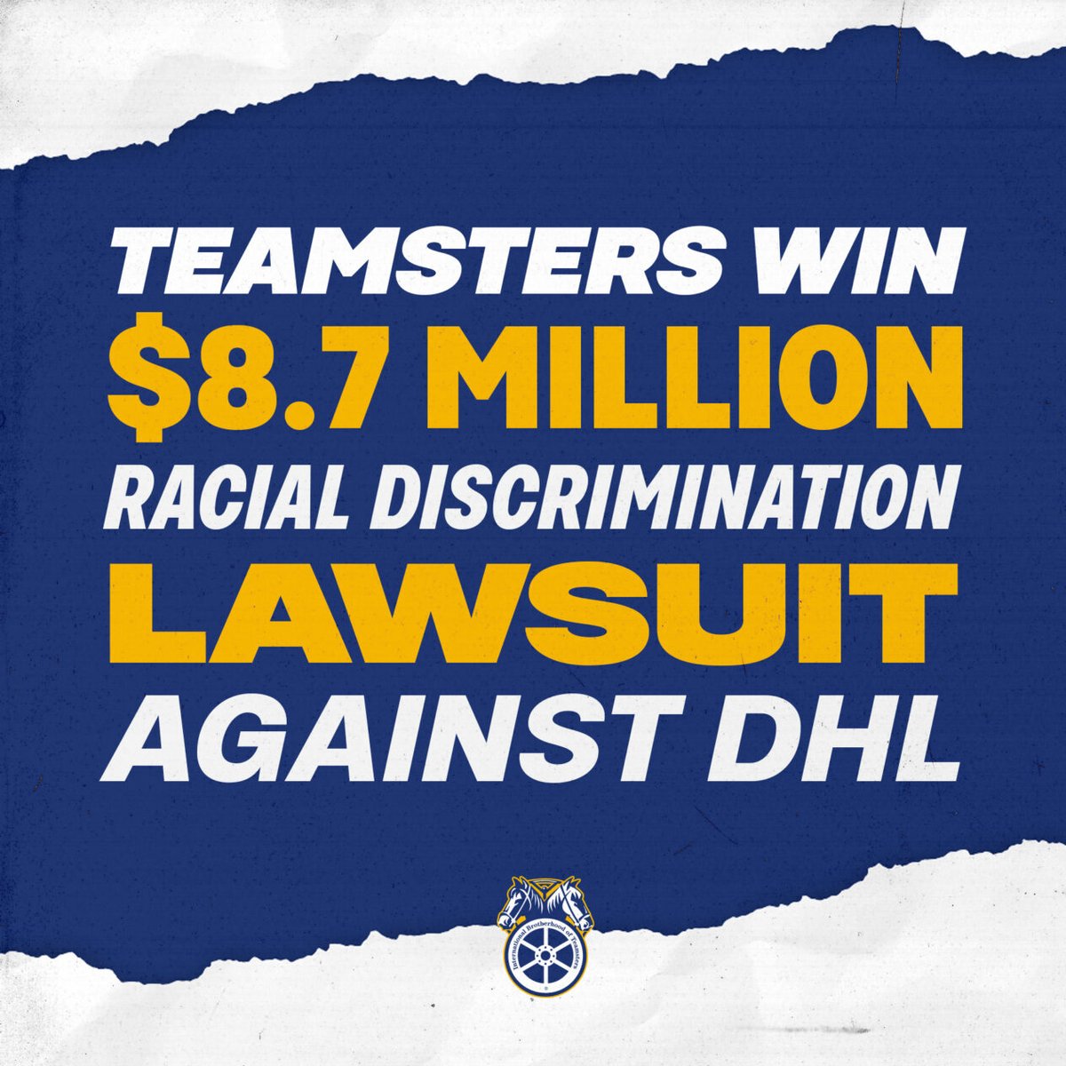 Members of #Teamsters Local 705 in Chicago have won a $8.7 million racial discrimination lawsuit against DHL Express! The suit, filed in 2010 by the US Equal Employment Opportunity Commission (EEOC), revealed DHL subjected Black Teamsters in Chicago “to different terms and…