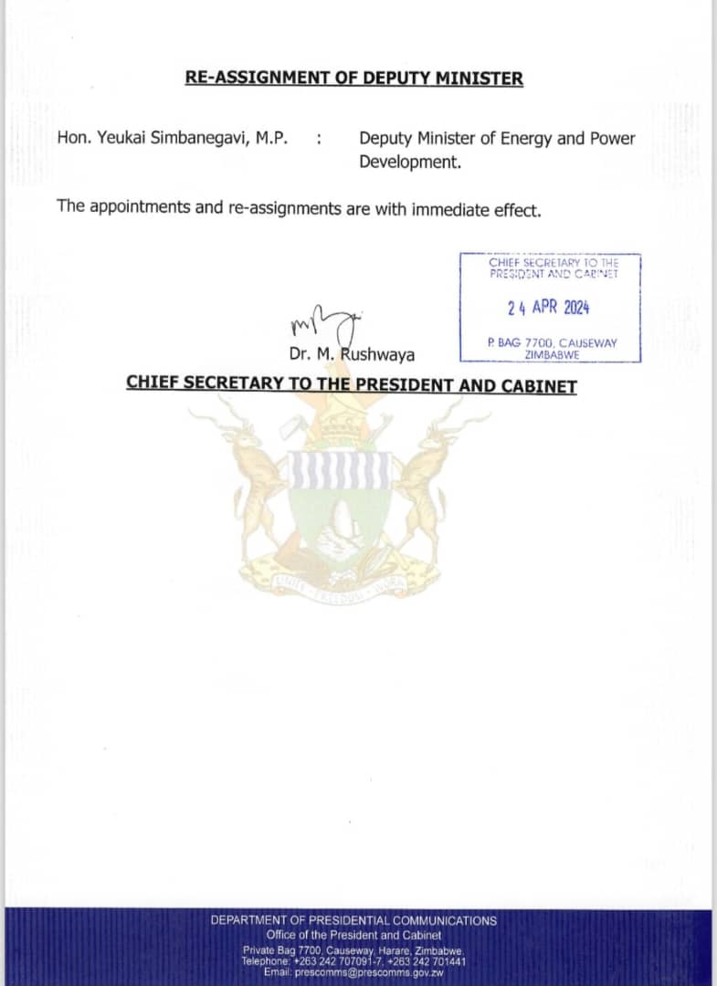 President Emmerson Mnangagwa recently implemented a cabinet reshuffle in Zimbabwe, resulting in strategic changes to ministerial roles. Soda Zhemu, who previously held the position of Mines Minister, has been demoted to the National Housing portfolio. Winston Chitando, who....