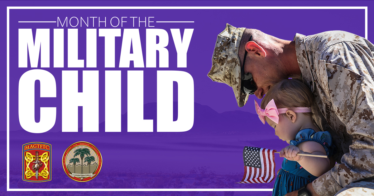 Month of the Military Child 🇺🇲 Every April, we celebrate the courage, perseverance and tenacity demonstrated by our military children, and what they mean to our community. | @USMC | @DeptofDefense | 🎨 LCpl Connor Webb dvidshub.net/news/469384/co…