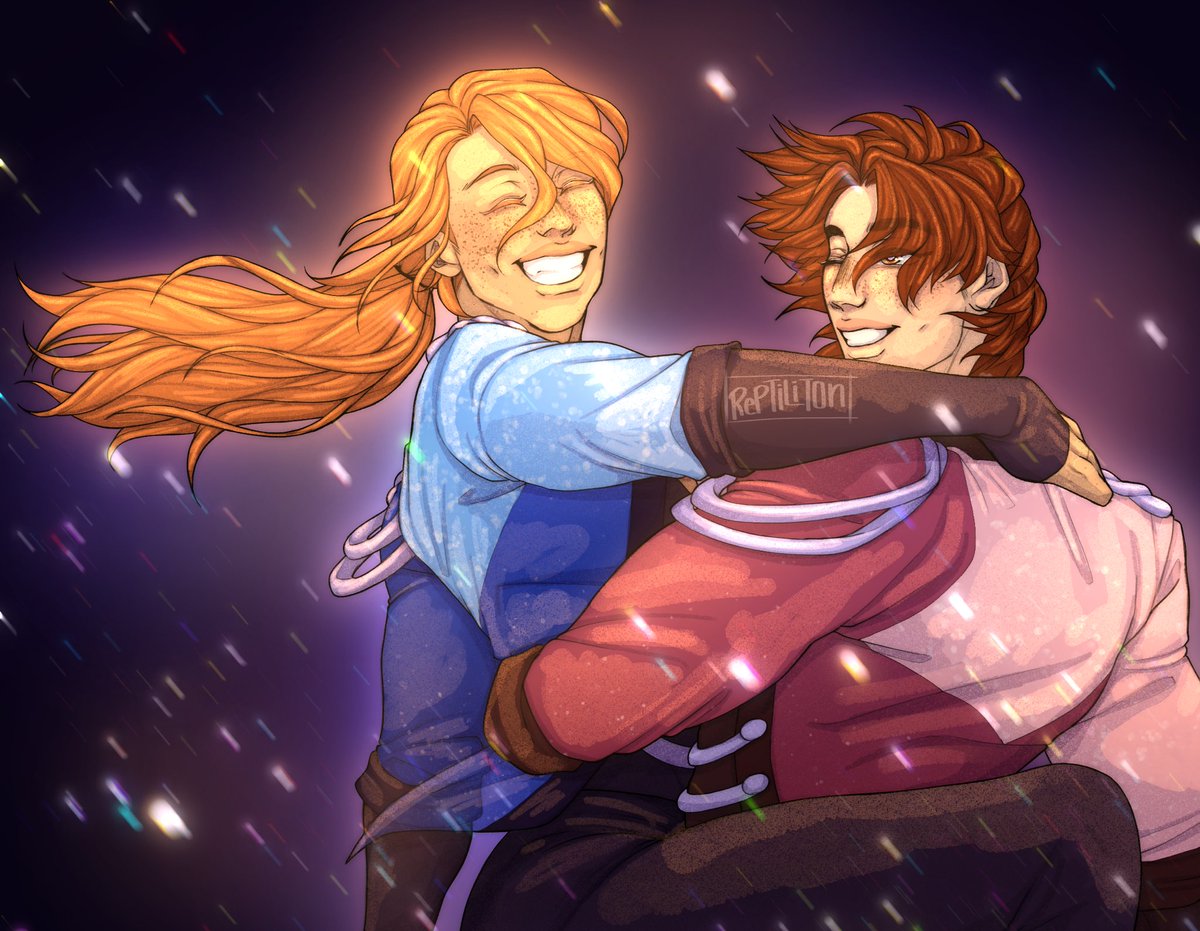I made this because they would fit in this universe and NOT because I’m feeling some type of way about ice adolescence ☺️☺️
ANYWAYS #SylvainRarepair2024 day 4 is crossover AU !!!! Ft Yuri on Ice ⛸️❄️
Really happy with this I think Ferdie looks beautiful in blue 🥹🧡❤️✨ #fe3h