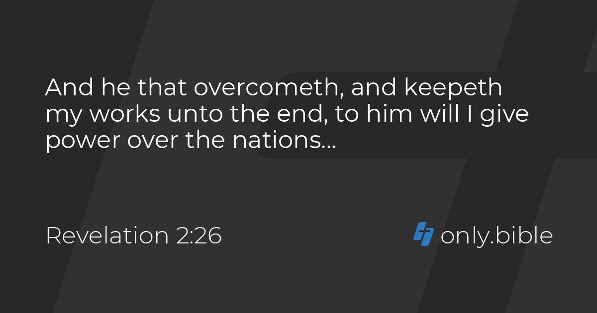 Even in the presence of Jezebel
(Rev 2:20)
There can be overcomers and as Guzik said in commentary:

'We must not become overly discouraged at immorality and idolatry around us, even among Christians. God’s work will still go on through His overcomers.'

#biblestudy #Jesus #quote