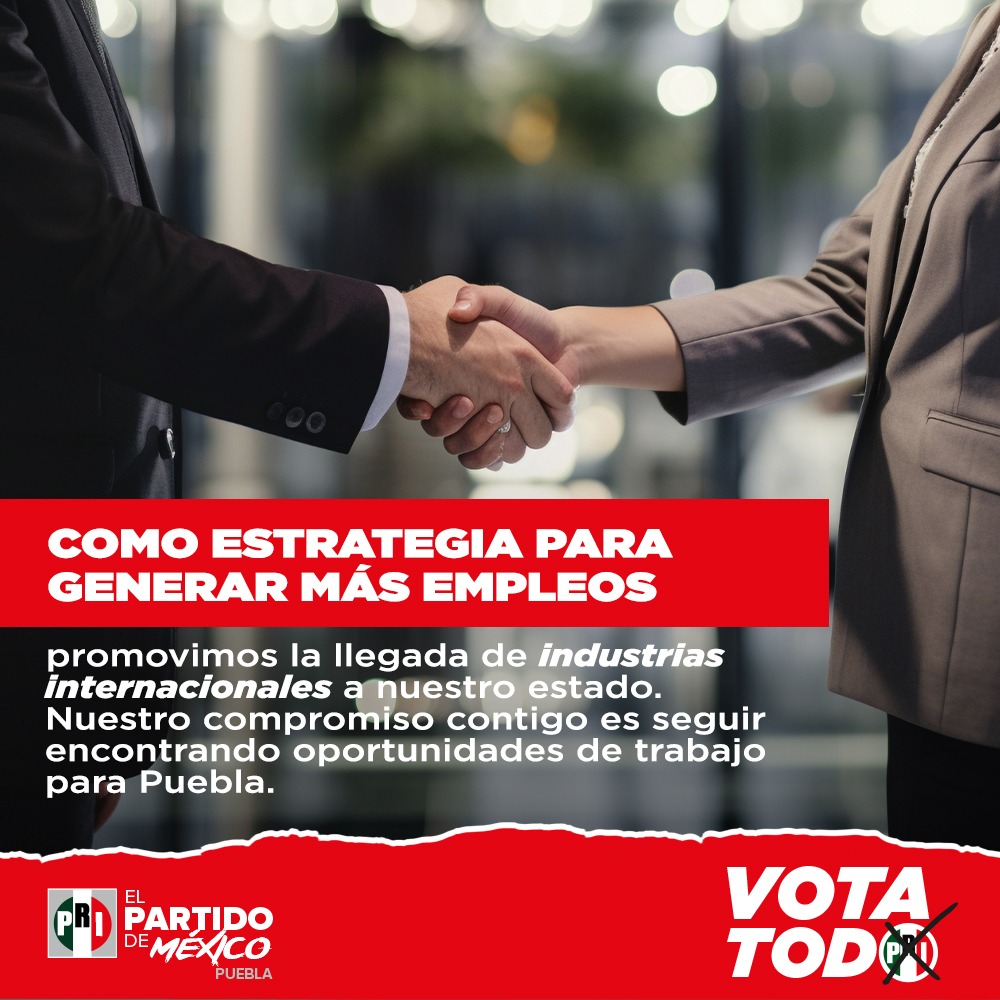En nuestros gobiernos impulsamos la llegada de empresas, las cuales siguen generando fuentes de empleo para la ciudadanía de #México. 

¡El PRI se compromete y cumple con el desarrollo económico!

#HechosNoPalabras 
#VotaTodoPRI 🇲🇽