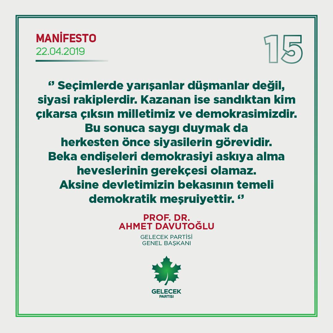 ahmetarslan42's tweet photo. Ahmet Davutoğlu
#Manifesto
22 Nisan 2019 https://t.co/2lR9bdXXd6