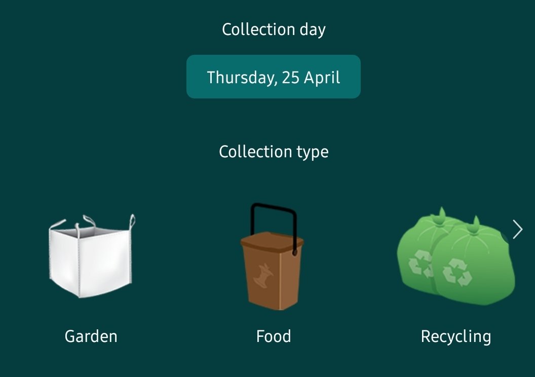 It's bin day tomorrow in Splott. Garden waste collections are back! For those on the new system it's food, with your red and blue bags. For those on the old system, it's food and green bags.