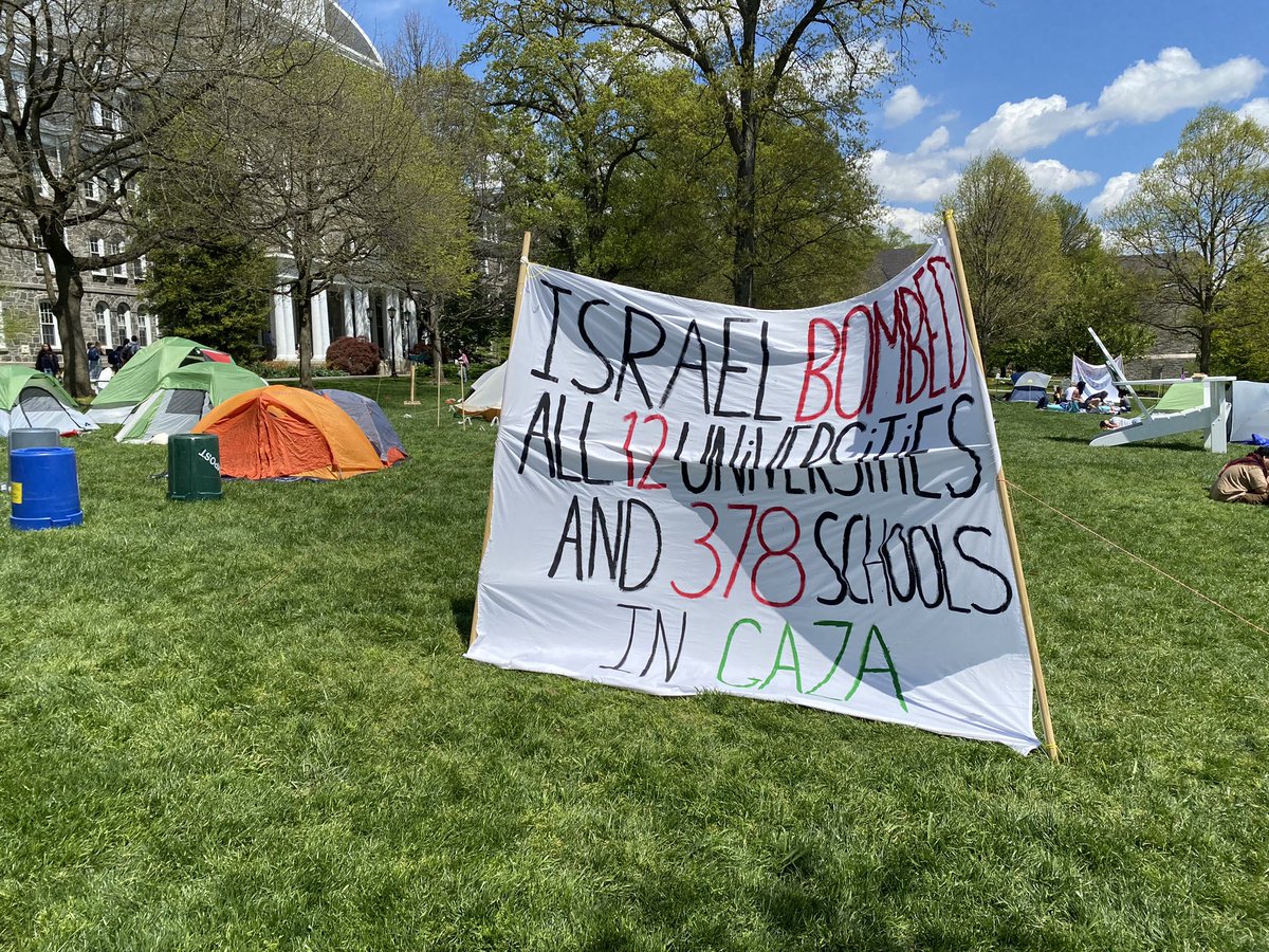 War protesters at Swarthmore College.