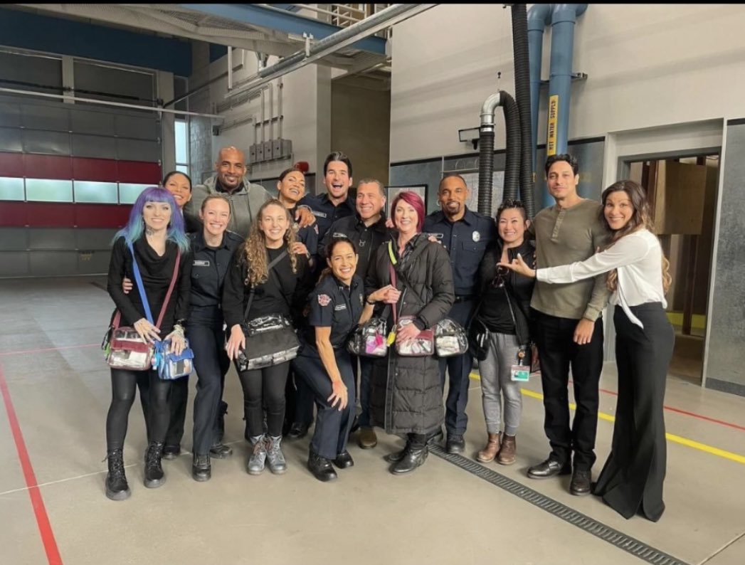 Cast + make up team 💄🔥

#Station19 #SaveStation19