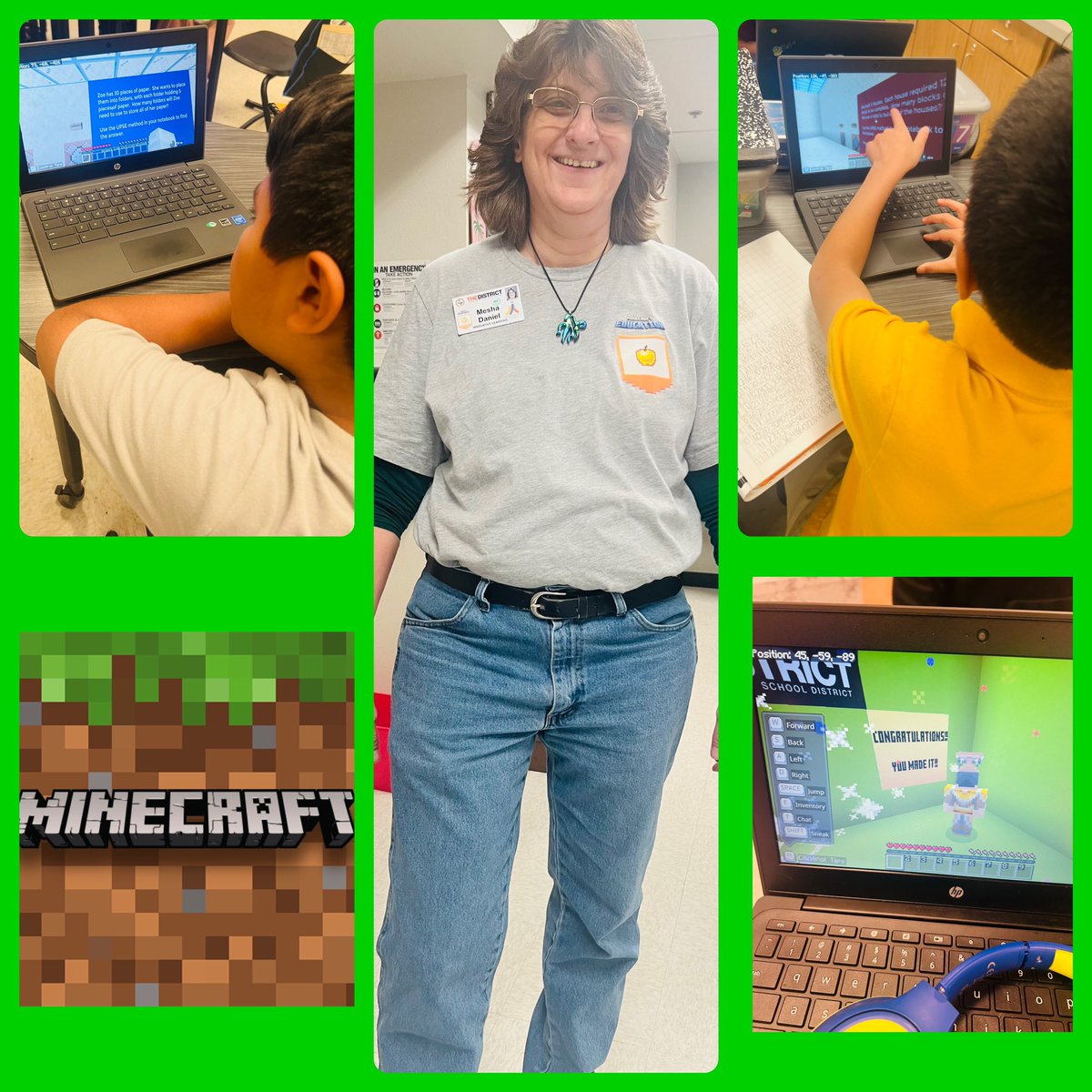 I’m extremely grateful and blessed to have had the one and only @MeshaDaniel assist in STAAR Math Blitz with my kiddos! We ended our review with Minecraft as kiddos ventured through their worlds solving multistep step word problems! @CapistranoES