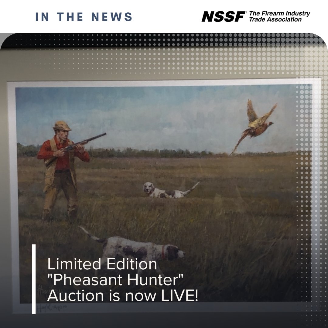 Bid today and support Project ChildSafe! This auction features a limited-edition print 'Pheasant Hunter' by Western Artist Frank Hagel. The auction ends Sunday 4/28/2024 at 8 pm. gunbroker.com/item/1044782020