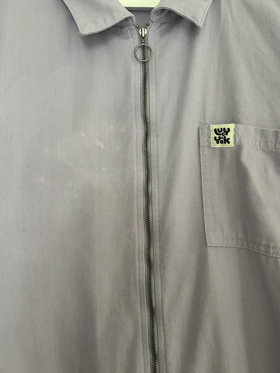 siandawe's tweet photo. Very annoyed!! Brand new @LucyandYak jumpsuit - one of my favourite things I own! Spilt something on it … thought @ThisIsReckitt #vanish would work on it … and now it’s bleached 😤😢 https://t.co/dHs22d1Tkf