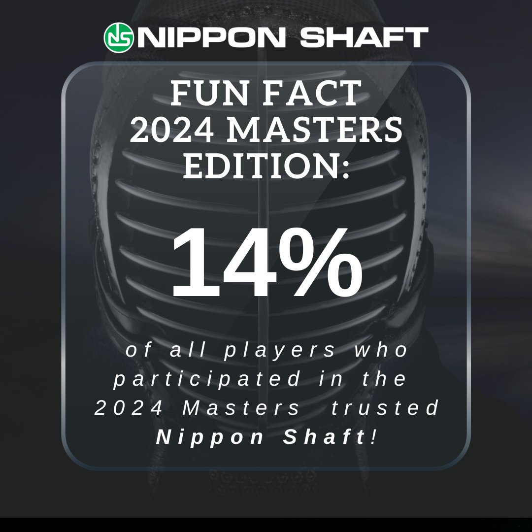 🌸 🏌️‍♀️⛳ Nippon Shaft FUN FACT! ⛳🏌️‍♀️ 🌸 Did you know that a whopping 14.6% of all players who participated in the 2024 Masters Tournament trusted Nippon Shaft? 🙌 #nipponshaft #golf #modus #nspro #golfshafts #madeinjapan🇯🇵