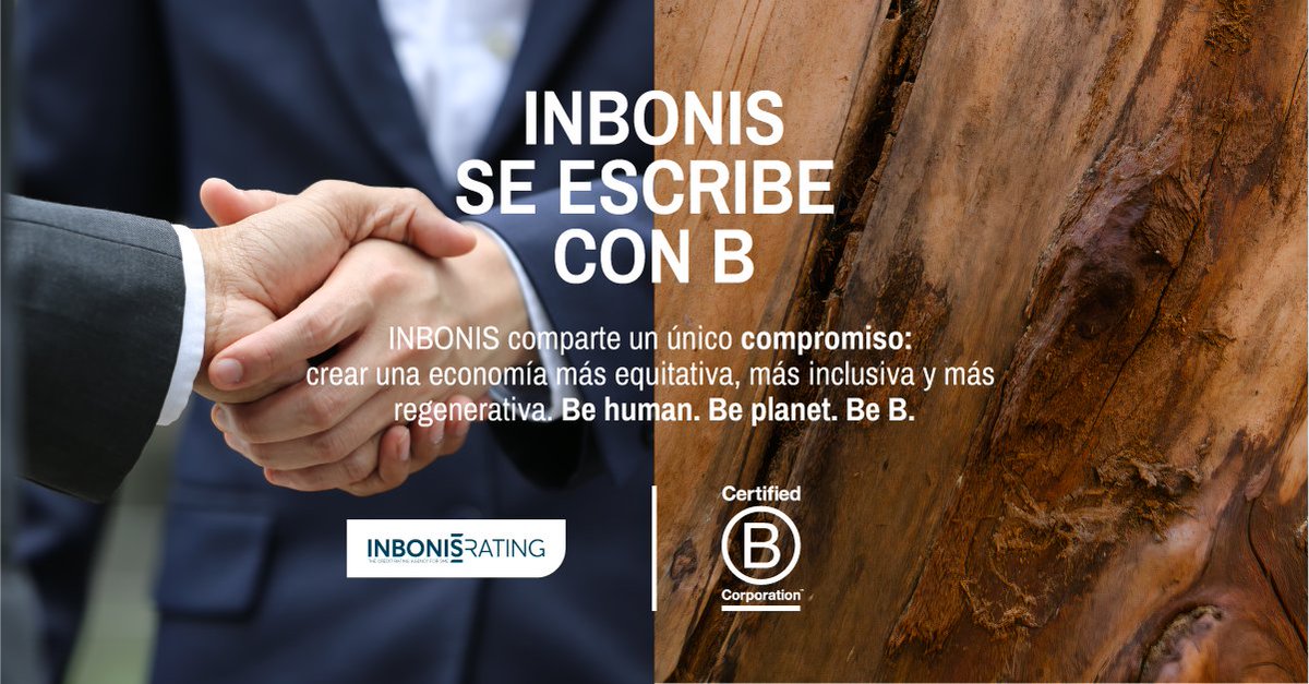 Como #BCorp, trabajamos por la inclusión financiera de #pymes y midcaps. Con nuestras #calificaciones, ayudamos a las #empresas a demostrar su #solvencia para que tengan las mismas oportunidades de financiación que las grandes. 

Be human. Be planet. Be B. seescribeconb.es