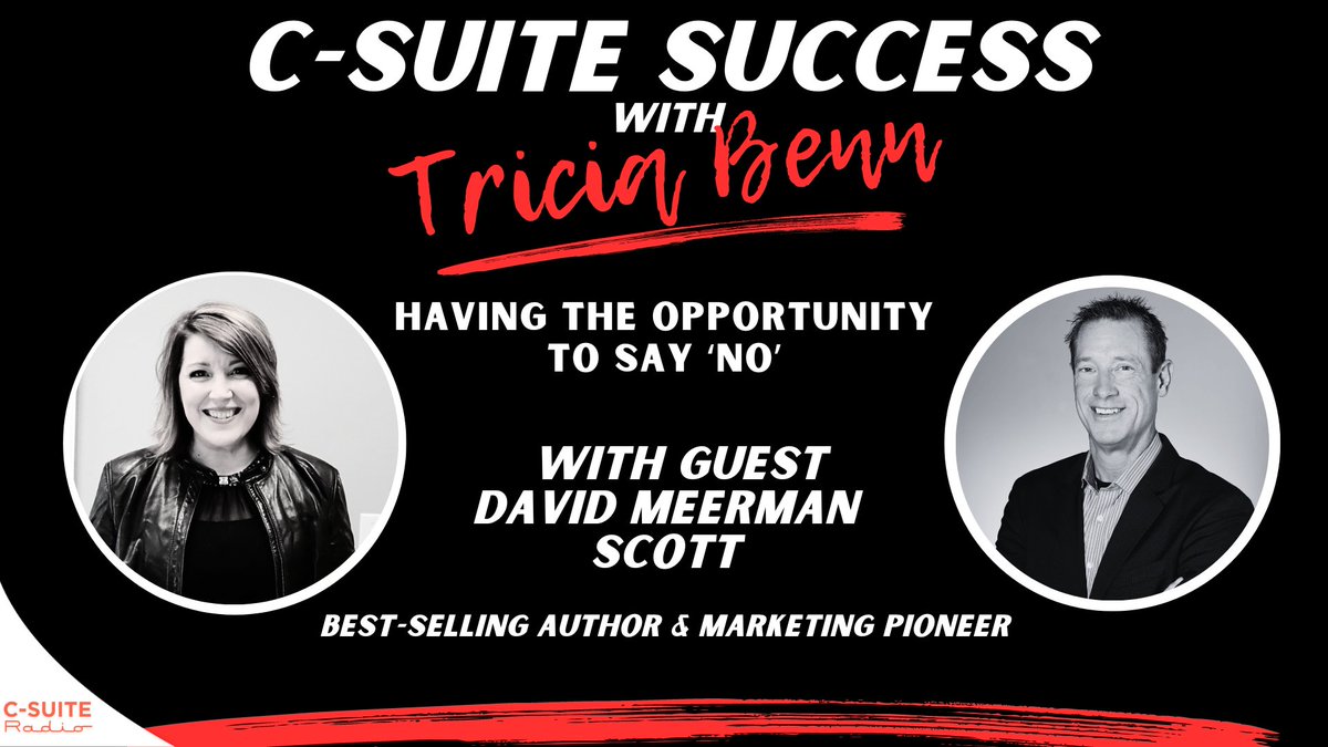 Had a great conversation with @triciabenn on #CSSuiteSuccess We discussed my definition of success & having the opportunity to say ‘no’. bit.ly/454XIEC