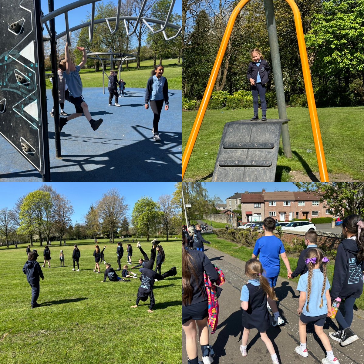 ☀️Rooms 1,2,10 and 11 had a lovely walk together to Overtoun Park this afternoon. We clocked up lots of steps and we even seen some ducks on our way to the park 🦆☀️ #BankheadWillSOAR #HealthWeek #BeActive