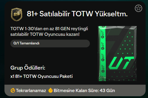 ✨Günün İçerikleri
🗓️24.04.2024

🌟Canlı TOTS Yükseltmesi
🇧🇷Adriana SBC
➕81 Satılabilir TOTW Yükseltmesi