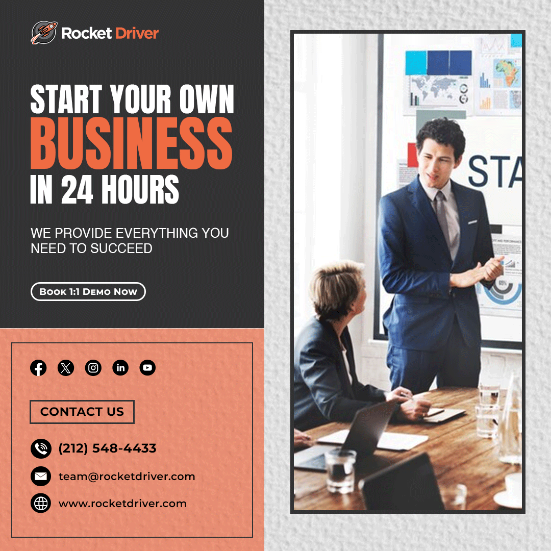 Start your journey with Rocket Driver! Build your own agency and thrive! We offer a comprehensive suite of services, like SEO, Advertising, Social Media, and much more! We provide you with all the tools, marketing websites, training, and CRM.

#StartupSuccess #AgencyLife