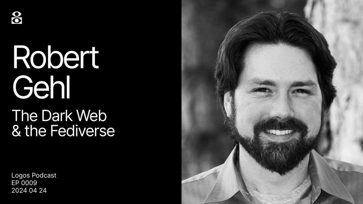 Author and academic Robert Gehl is the latest Logos Podcast guest. 

Join him and @jarradhope_ as they discuss the fediverse, privacy as a guardian of civil liberties, misconceptions and societal impacts of the dark web, and more.

Now streaming at the link below 👇

1/2