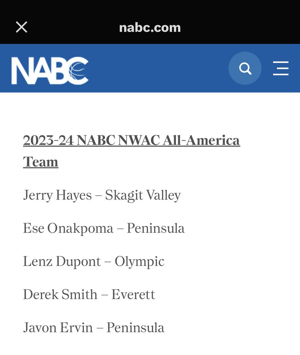 JavonErvin22's tweet photo. NABC All-America Team 
Thank You @NABC1927 !!!!! https://t.co/FrVxhUGHQl