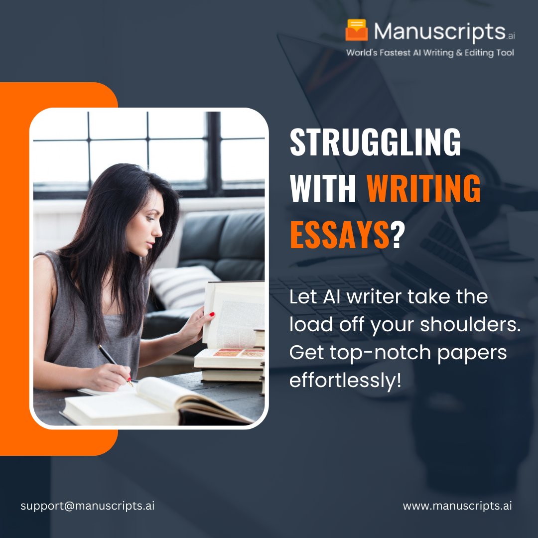Dive into a world of creativity and let your ideas flow effortlessly with this revolutionary AI Essay writer.
#AIessaywriter #AIWriter #CreativeWriting #manuscripts #aiwriter #gpt4 #gpt3.5  #aigeneratedcontent #AIWritingTips #AIWritingCraft #AIWriterTips #student #phd #research