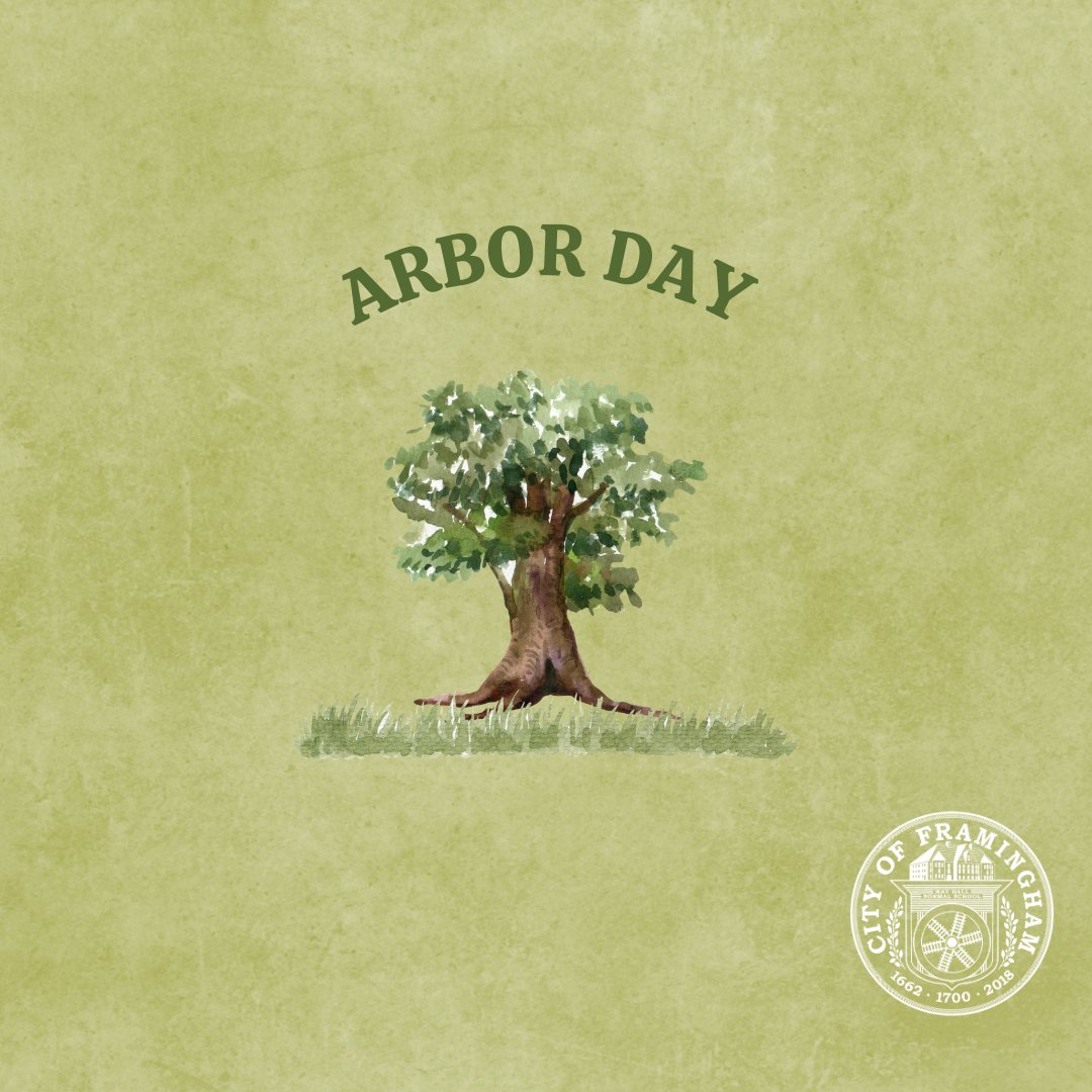 City of #Framingham to Mark #ArborDay on Thursday, April 25 at Cushing Memorial Park. Parts of the Park may not be accessible - framinghamma.gov/CivicAlerts.as…