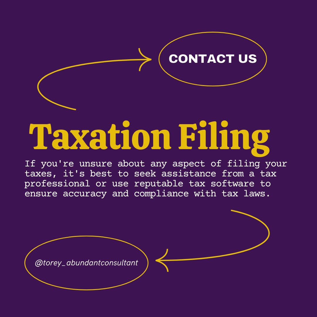 AbundantConsult's tweet image. Don&apos;t let tax confusion ruin your day! 📝 Rely on experts to breeze you through filing and paying your taxes. #TaxExperts #SmartFiling #PeaceOfMind #TaxSolutions