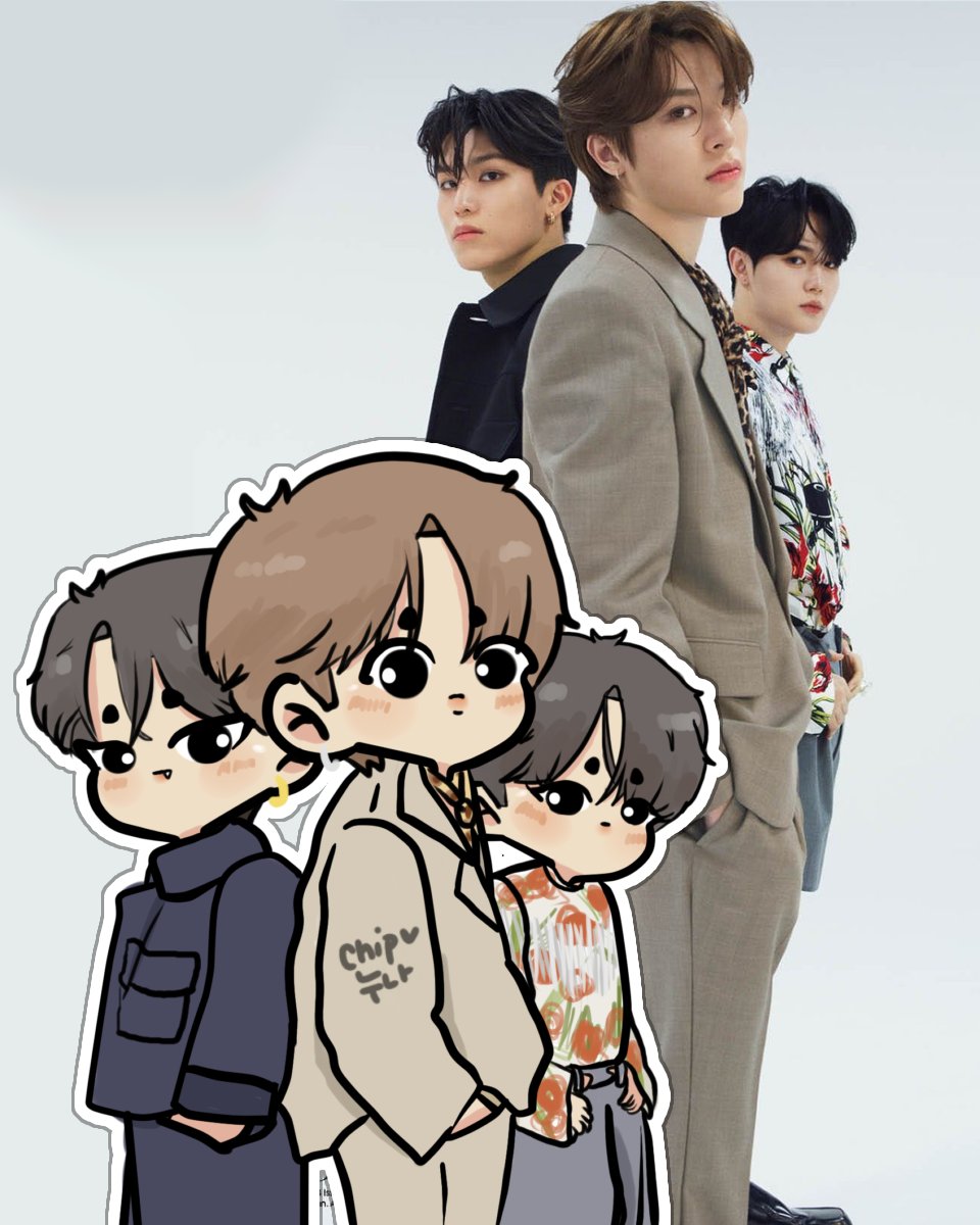 chipnuna's tweet photo. junghwan, jeongwoo, doyoung @treasuremembers for vogue japan 🐮🐺🐰 https://t.co/EUMcTe5Ewn