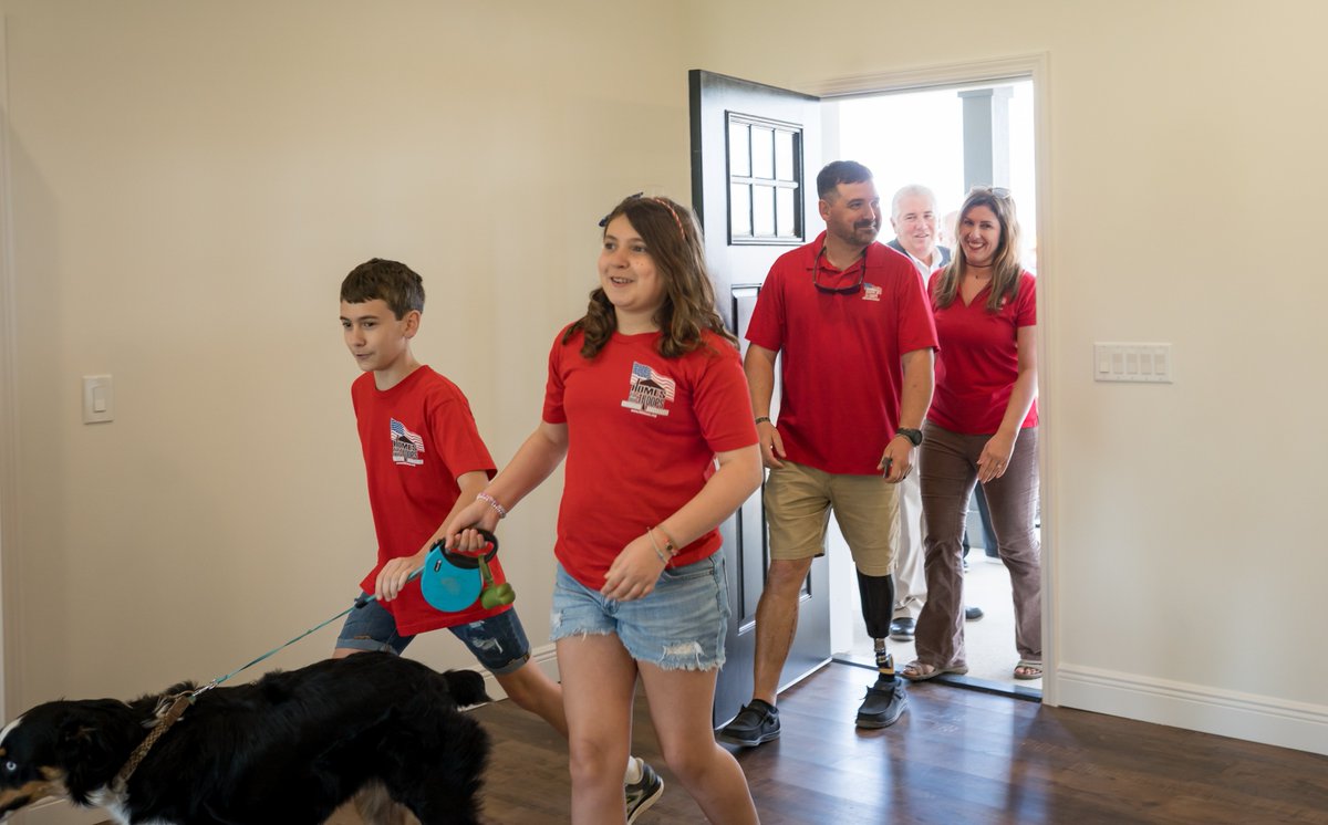 Narrow, damaged doors and doorways are an obstacle left in the past. Homes For Our Troops' specially adapted custom homes empower Veterans to utilize their wheelchairs with ease. Learn more about our special adaptations: lnkd.in/eFqjcPT
