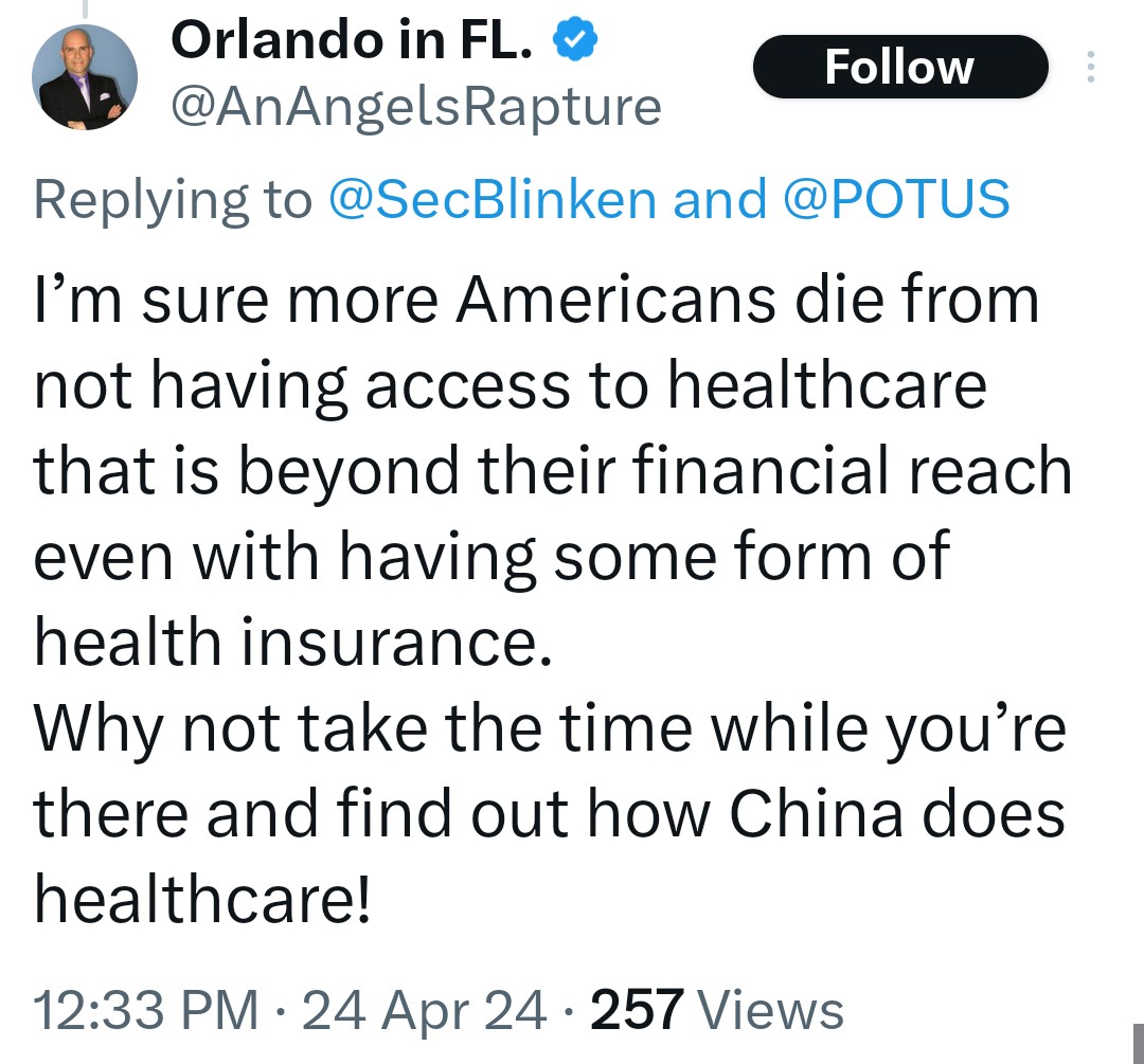 And not surprisingly, our US government created the street fentanyl issue by restricting legit opioids so much that even hospitals & pain patients can't get them.
If we stopped spending billions on genocide, we could even have #MedicareForAll.
