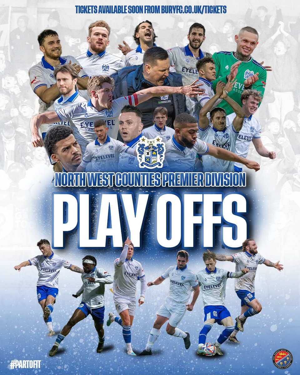 ⚪🔵 Play-off Semi-Final Tickets 🎟️ Tickets can now be purchased for Main & South Stands (home areas) of Gigg Lane for next Tuesday night's Play-off Semi-Final. Away supporter tickets will be released when our opponents are confirmed! buryfc.co.uk/tickets/ #BuryFC #PartofIt