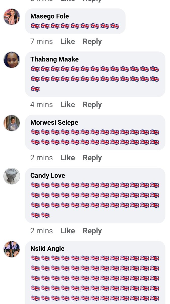This is how we comment on Facebook ❤️❤️❤️❤️

WE LOVE YOU KHOSI TWALA 
MEMORIES WITH KHOSI TWALA
#KhosiTwala
#Khosireigns