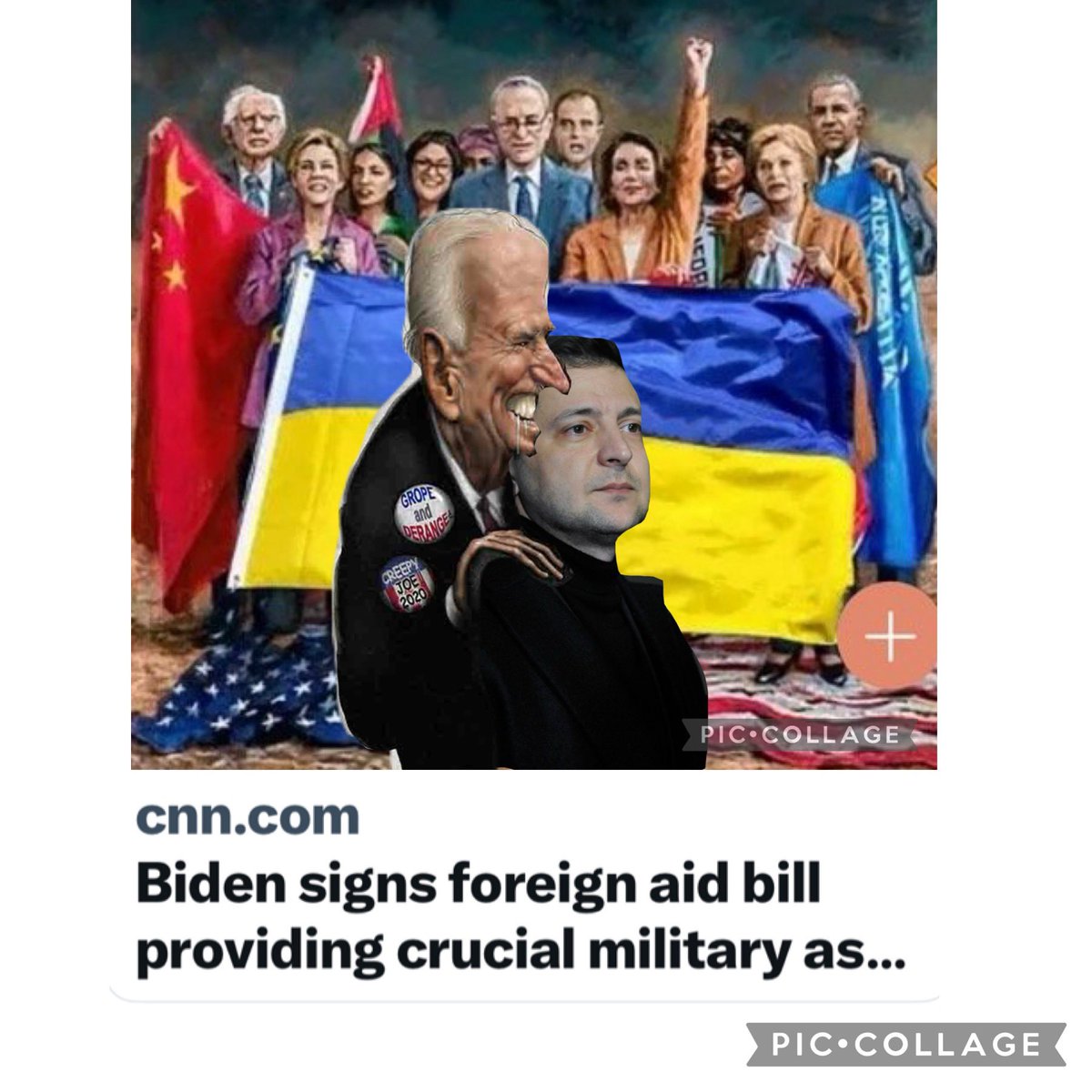 alohadms's tweet image. #NotMyPresidentBiden signs foreign aid bill providing crucial military assistance to his Ukrainian lover-boy and money launderer so Zelenskyy will lose longer and more good men will die
cnn.com/2024/04/24/pol…
