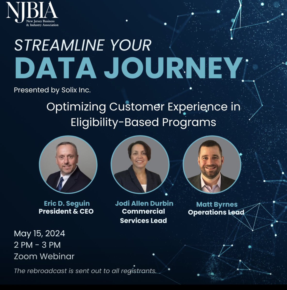 SolixInc's tweet photo. Register here: https://t.co/jKsterIUcK

#customerexperience #customerjourney #customerservice #eligibility #programmanagement #programadministration #compliance #technology #data #datamangement #consulting #bpm https://t.co/TVji9bBGx1