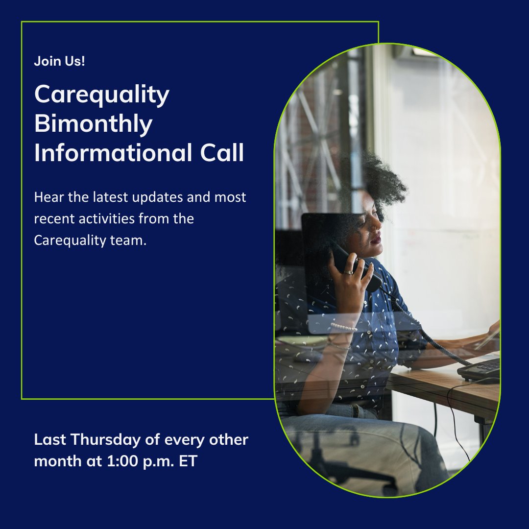 📞 Carequality's Bi-monthly Informational Call is tomorrow at 1:00 p.m. ET. Tune in to hear the latest updates on Carequality's activities from the team. If you aren't registered already, you can register here: attendee.gotowebinar.com/register/38744…