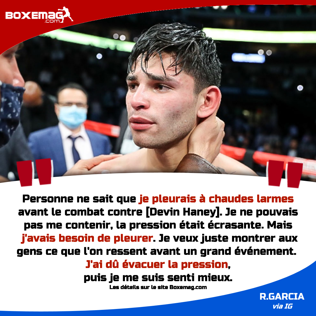 Pas facile la vie de champion... #RyanGarcia #Boxe