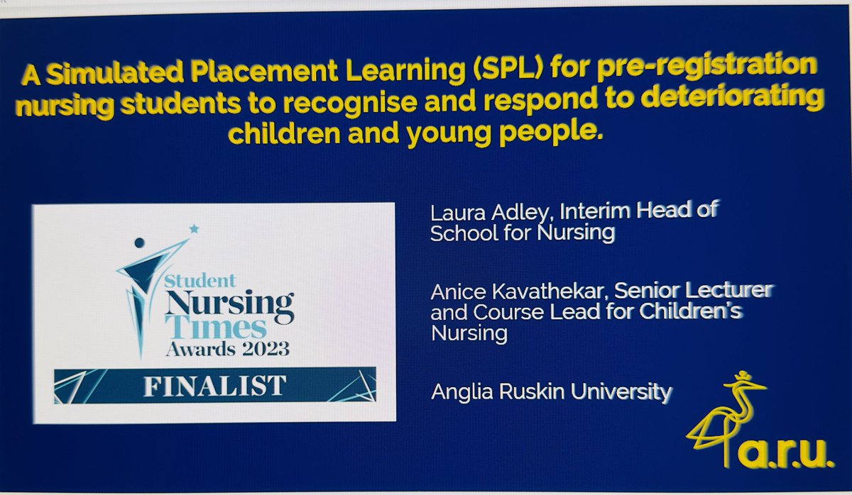 Thank you ⁦@theRCN⁩ ⁦@RCNEdForum⁩ for the opportunity to showcase our Simulated placement learning project at #RCNED24. It was great to see similar projects across the country and learning from each other #ARU proud ⁦@AngliaRuskin⁩ ❤️