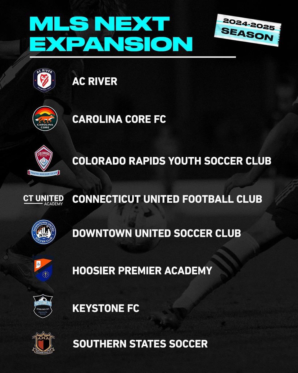 MLS NEXT team in San Antonio for the 2024-25 season. AC River, which will operate out of Soccer Central San Antonio's 82,000 square foot facility, will be one of eight expansion clubs joining the youth developmental league operated by MLS