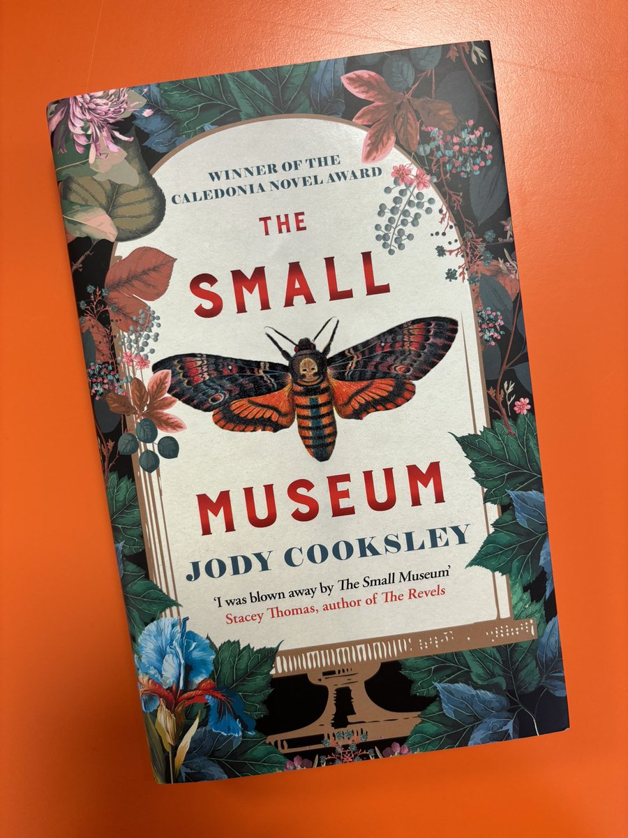 The most gorgeous finished copies of @JCooksleyAuthor’s new novel, The Small Museum! Bring on May…