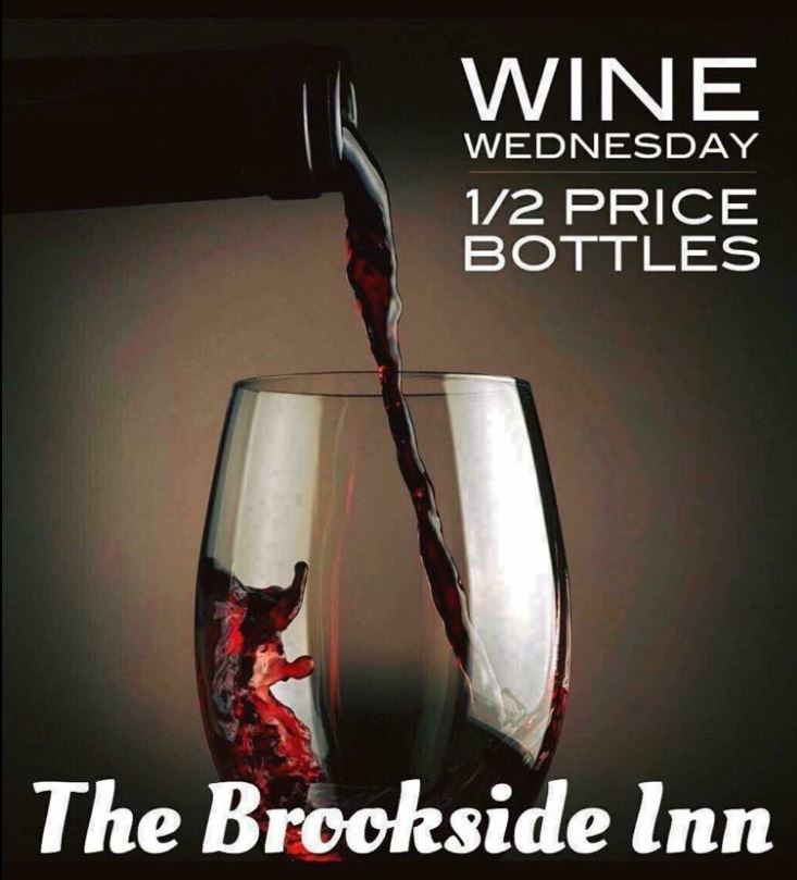 Wine Wednesday at The Brookside Inn
#brooksideinnrestaurant #winewednesday #Winespecials