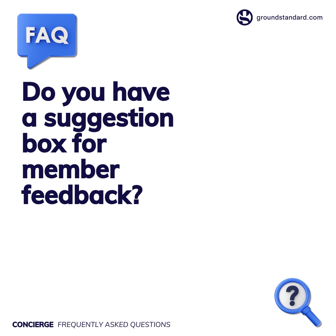 A suggestion box allows members to contribute ideas for improving the gym's environment, classes, or overall operations, fostering a sense of community and co-creation. 

#groundstandard #suggestionbox #memberfeedback #communitycohesion #opencommunication