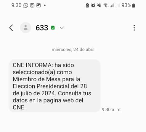VOZLIDER's tweet photo. #ATENCION #Vnzla Y Muy Especialmente Mi Gente De #Socopó Barinas, El #CNE Comenzó a Enviar Mensajes Para Los Seleccionados como miembros de Mesa, si usted Fue Celecionado el próximo paso es acudir a las capacitaciones para obtener su acreditación y poder ser parte del proceso. https://t.co/zEcKs2xE2o