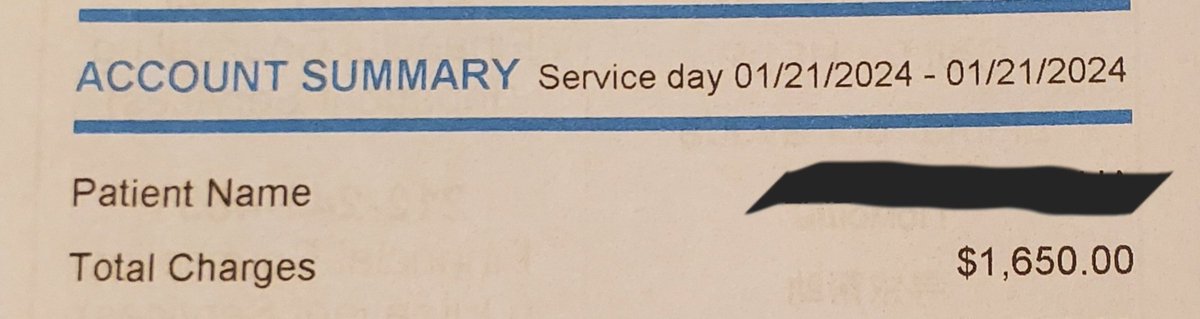 Bill I received today (three months late) for a flu swab I had done. Gotta love American healthcare. #HealthCareInCrisis #medtwitter #wefindaway #insurancecompaniescangosuckit