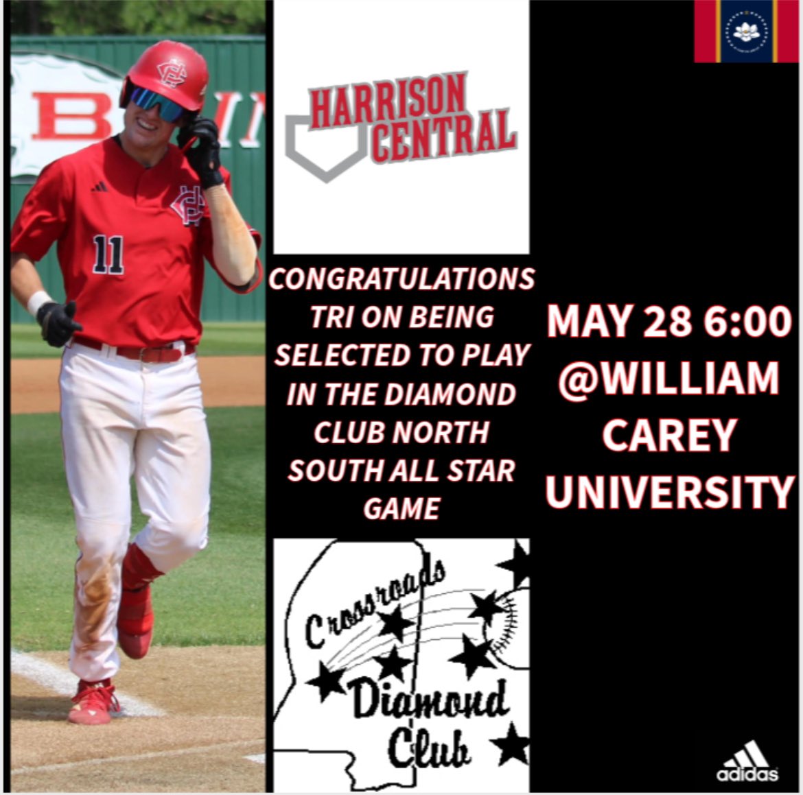 Harrison Central Baseball tweet media